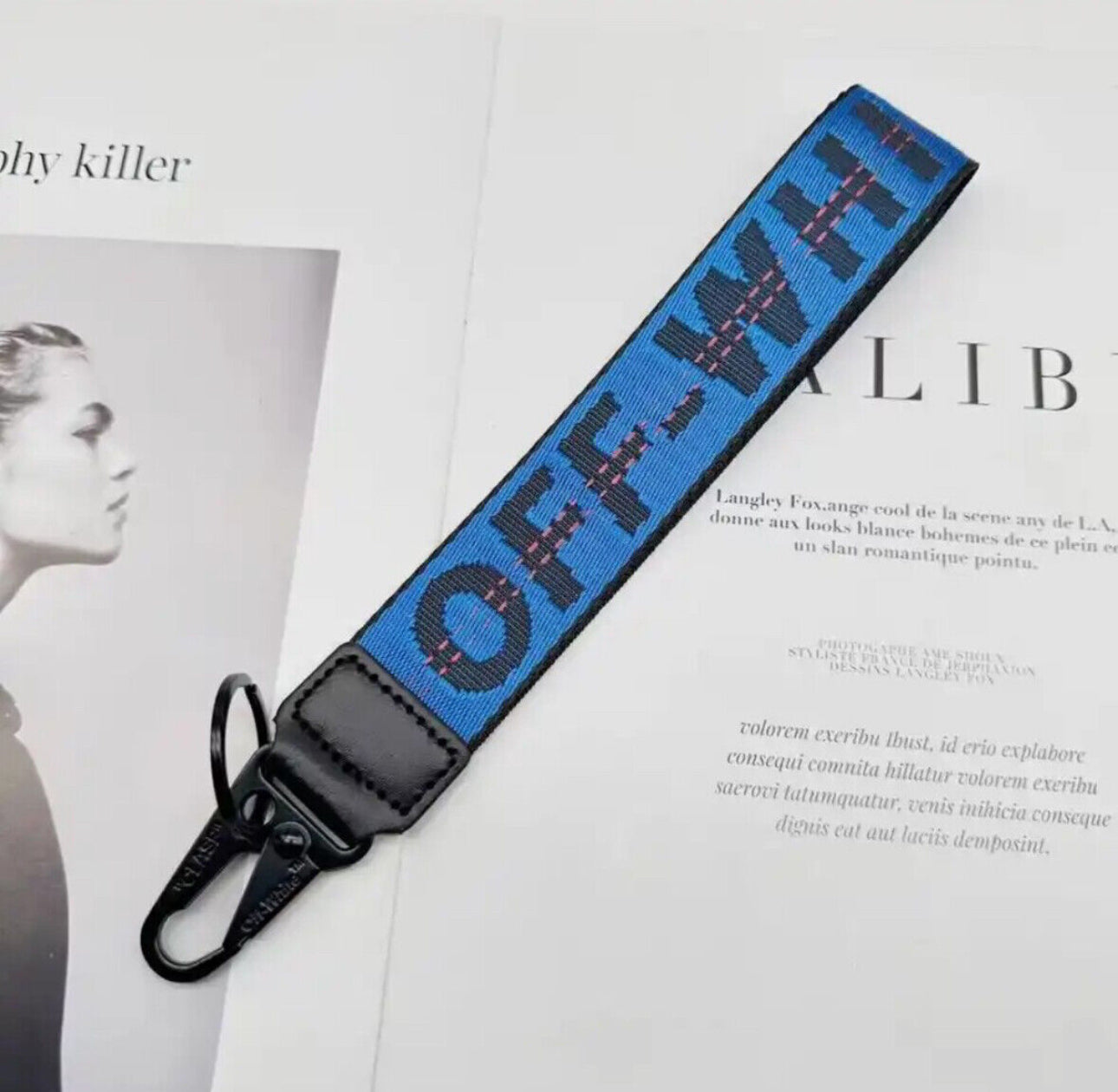 Off whites Style Keychain Strap