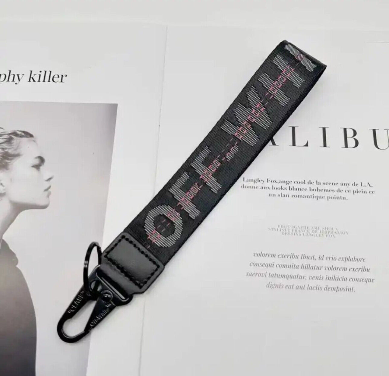 Off whites Style Keychain Strap