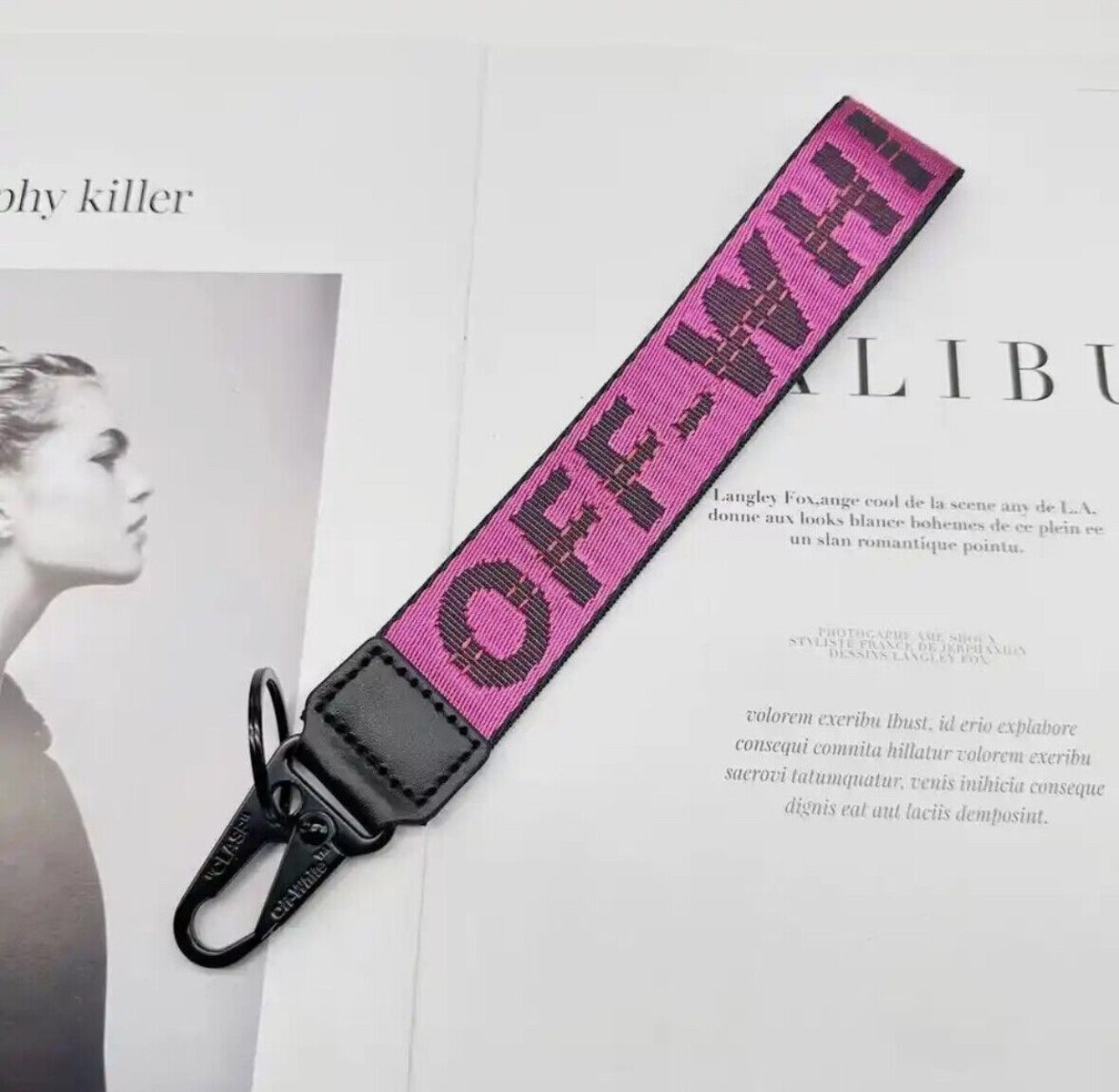 Off whites Style Keychain Strap