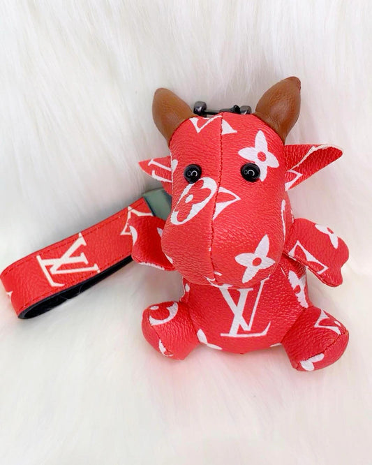 Inspired Red Cattle Keychain – Bold & Stylish Accessory