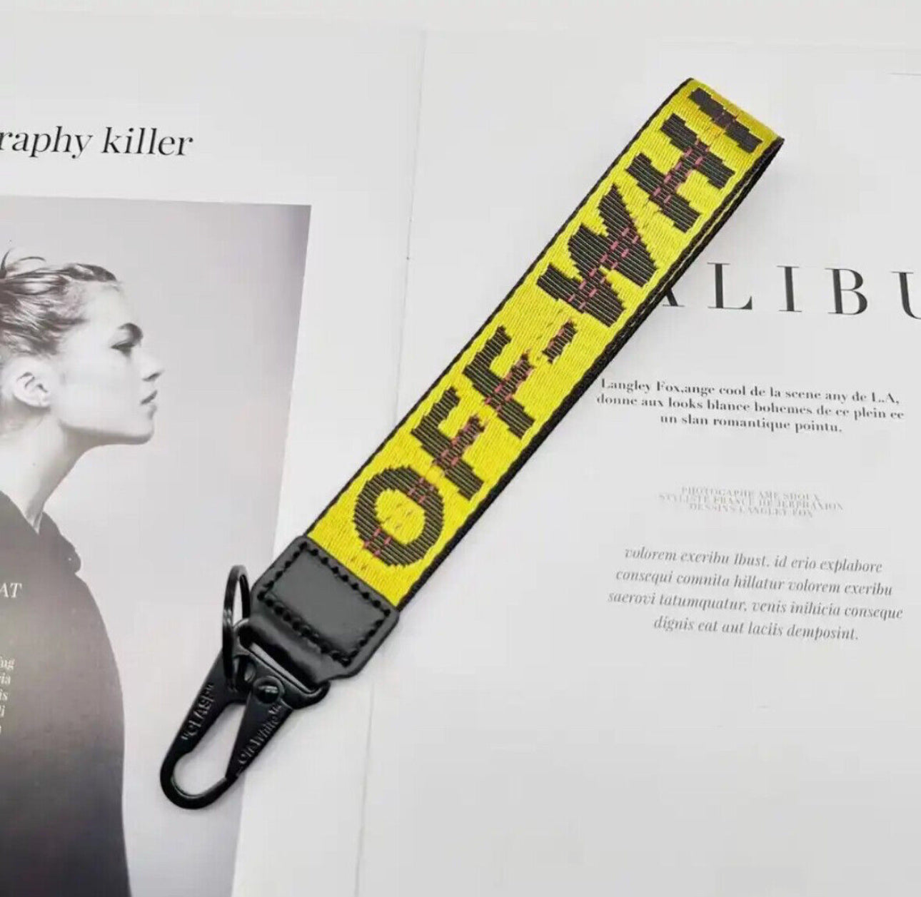 Off whites Style Keychain Strap